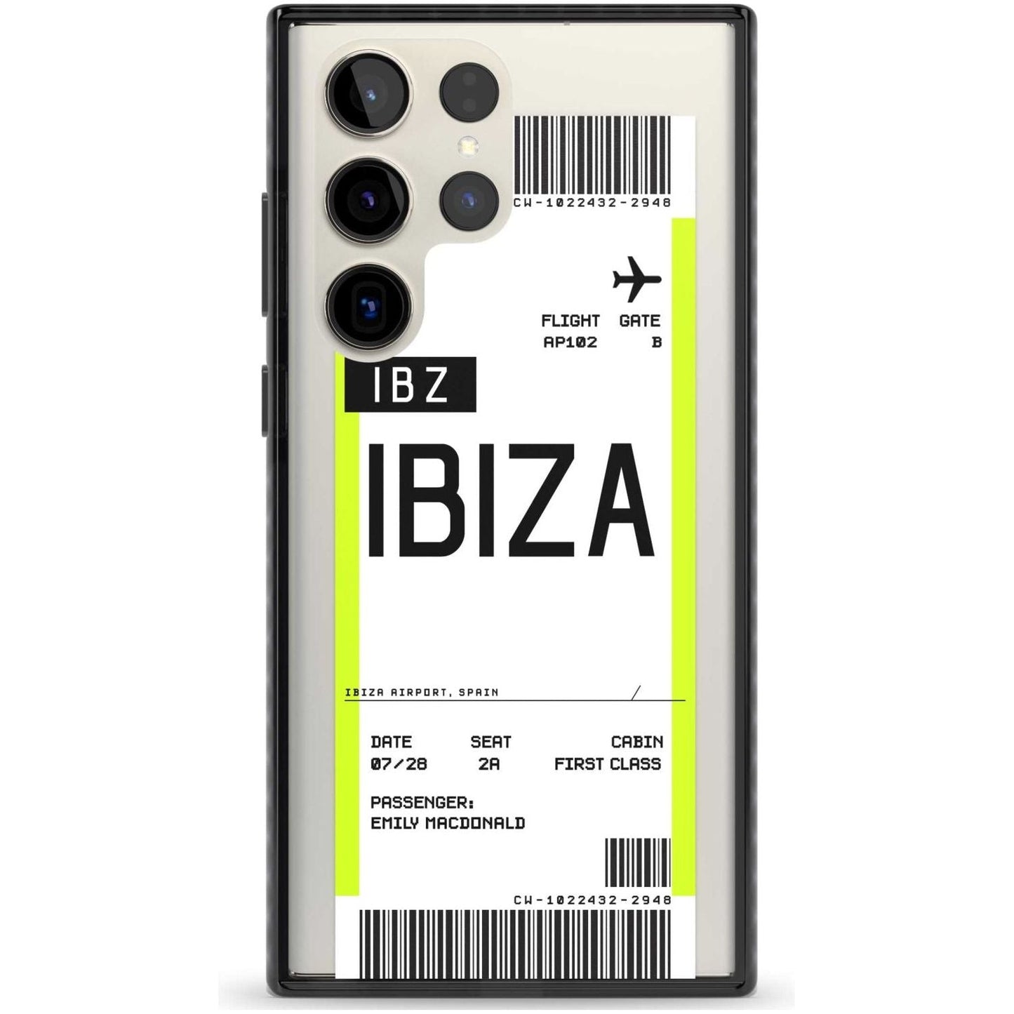 Personalised Ibiza Boarding Pass