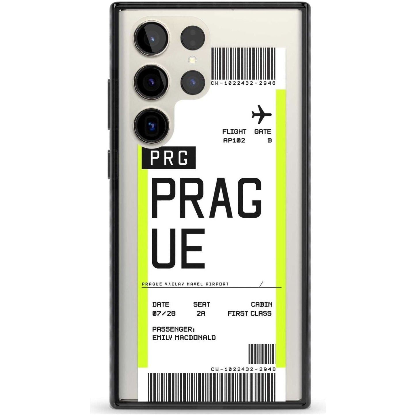 Personalised Prague Boarding Pass