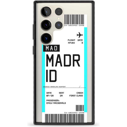 Personalised Madrid Boarding Pass