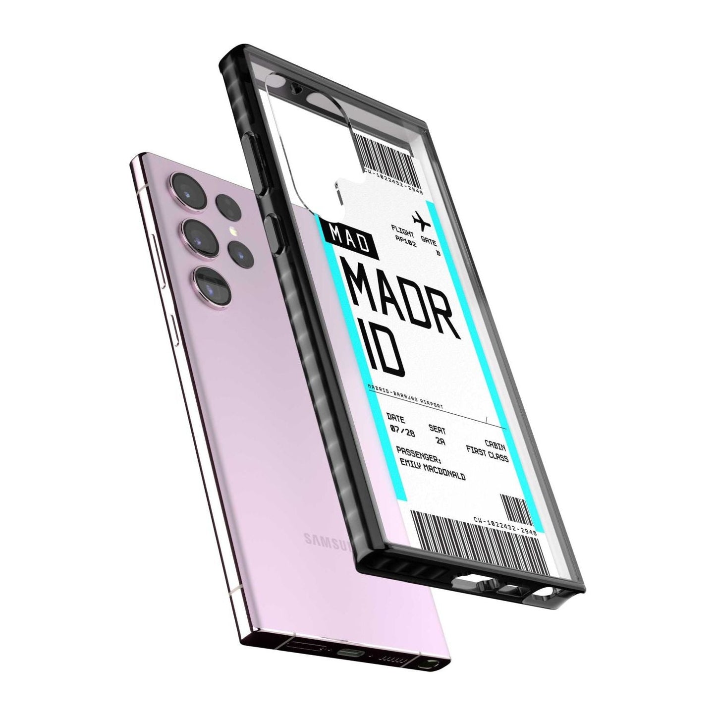 Personalised Madrid Boarding Pass