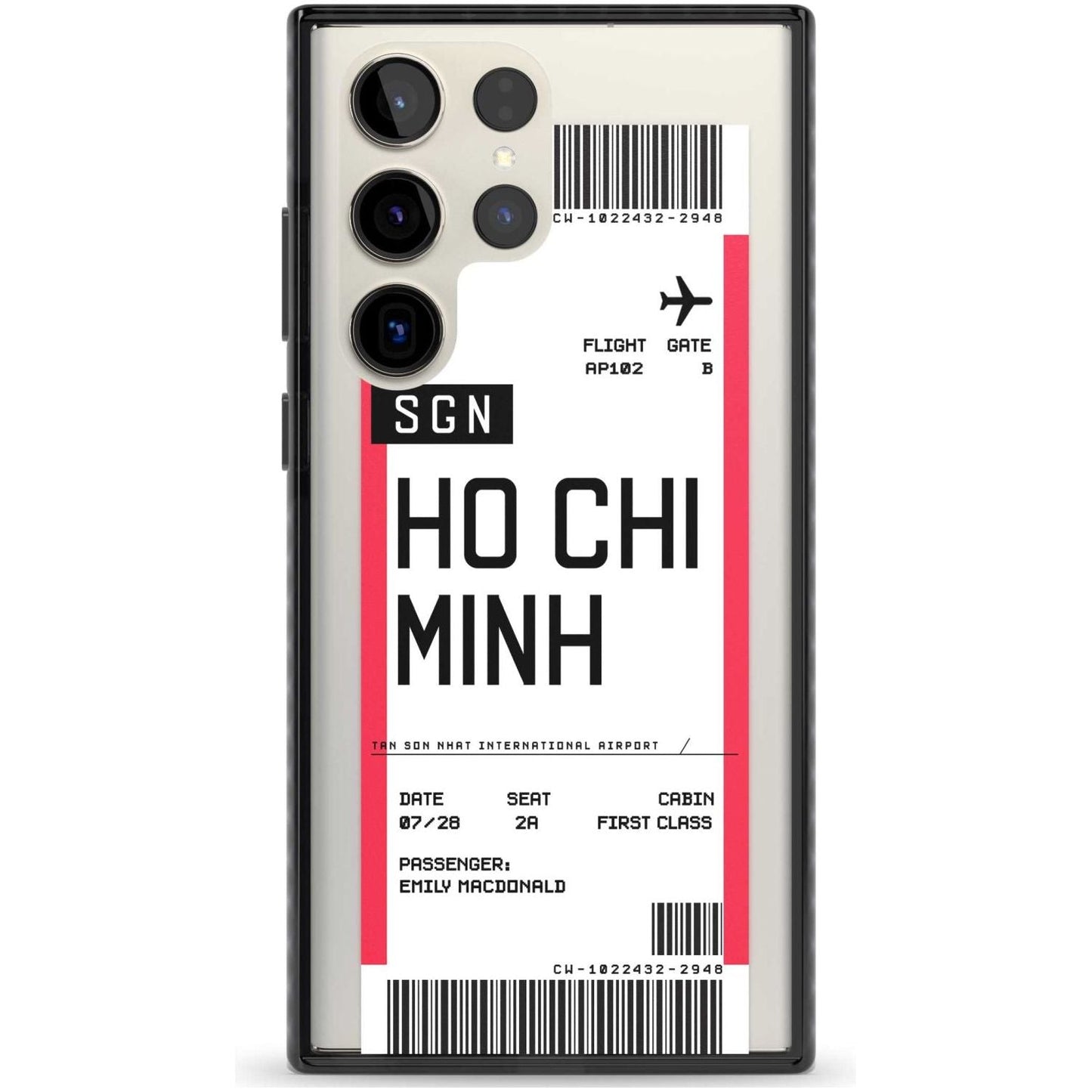 Personalised Ho Chi Minh Boarding Pass