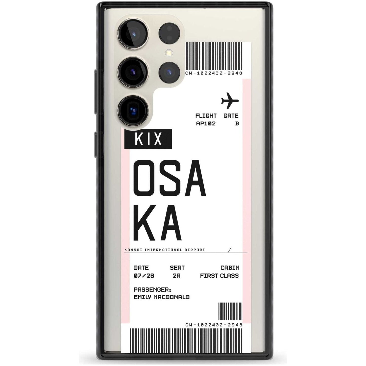 Personalised Osaka Boarding Pass