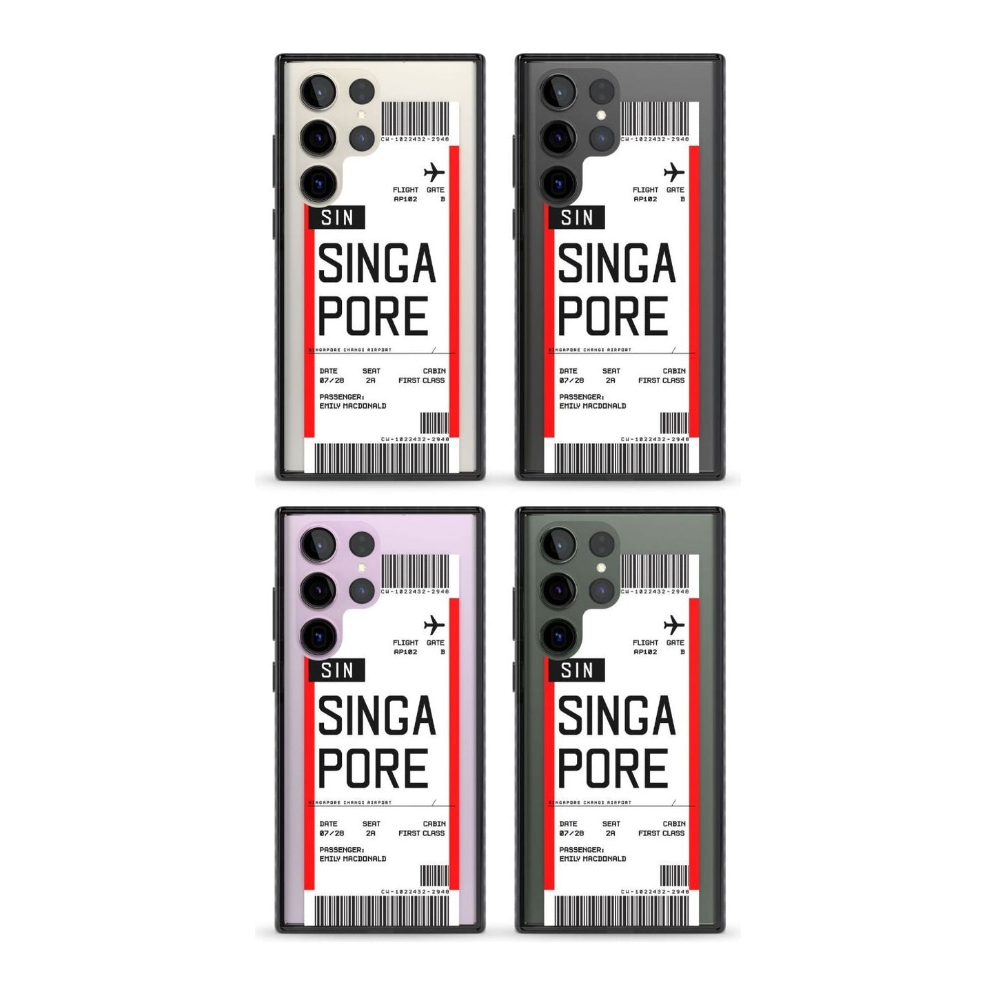Personalised Singapore Boarding Pass