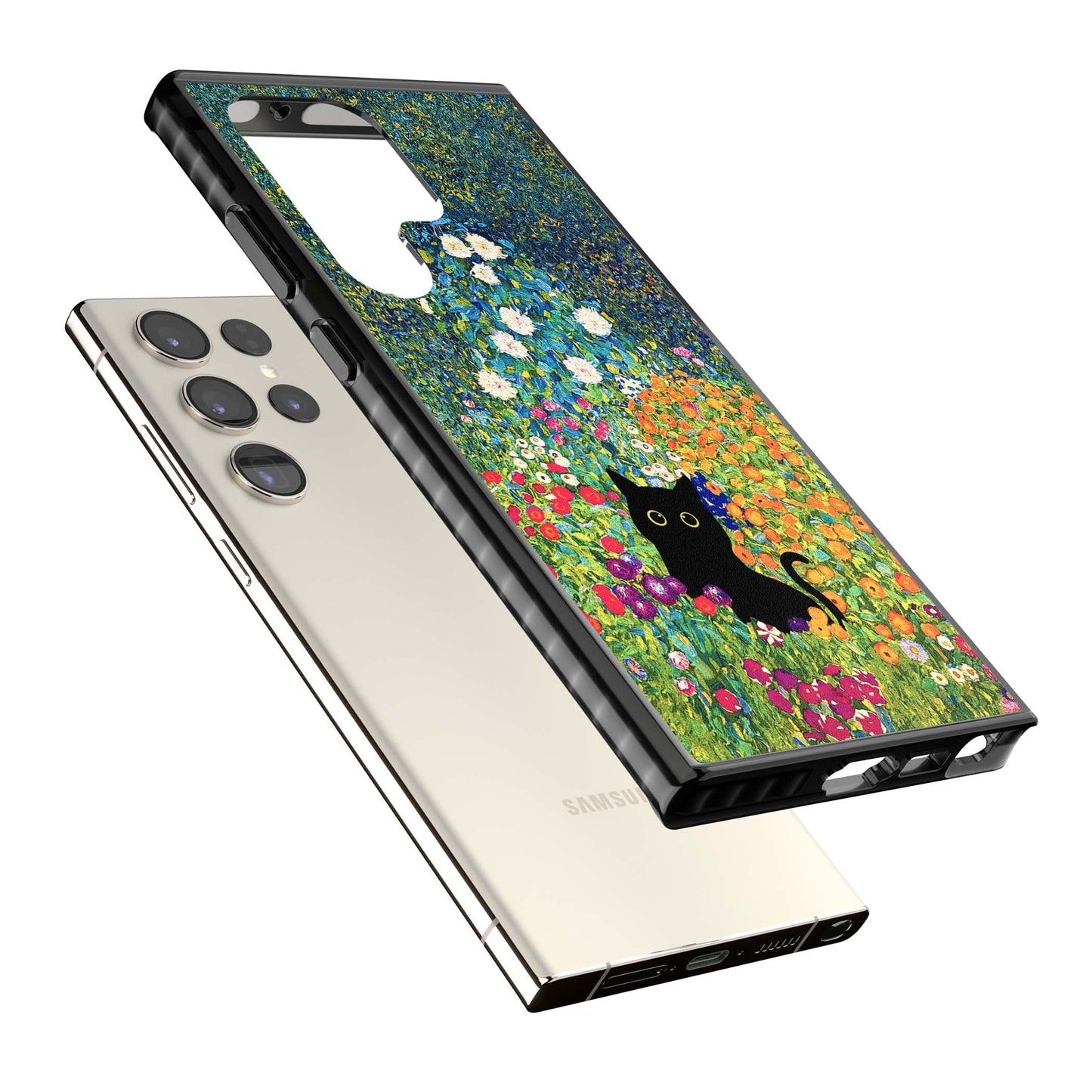 Cat in Klimt's Garden