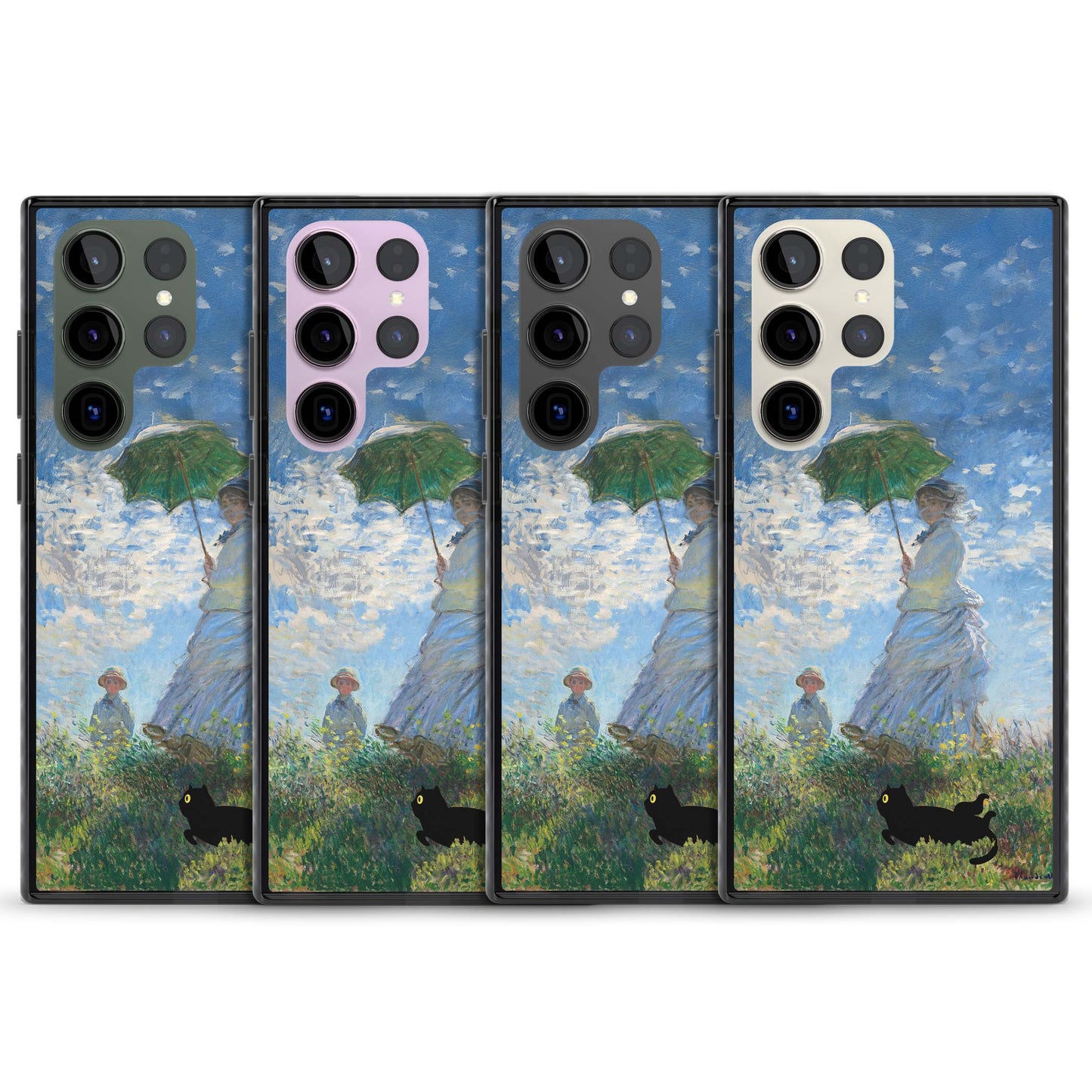 Cat with Monet's Parasol Lady