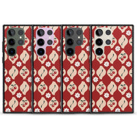 Vintage Cherry Diamond Pattern