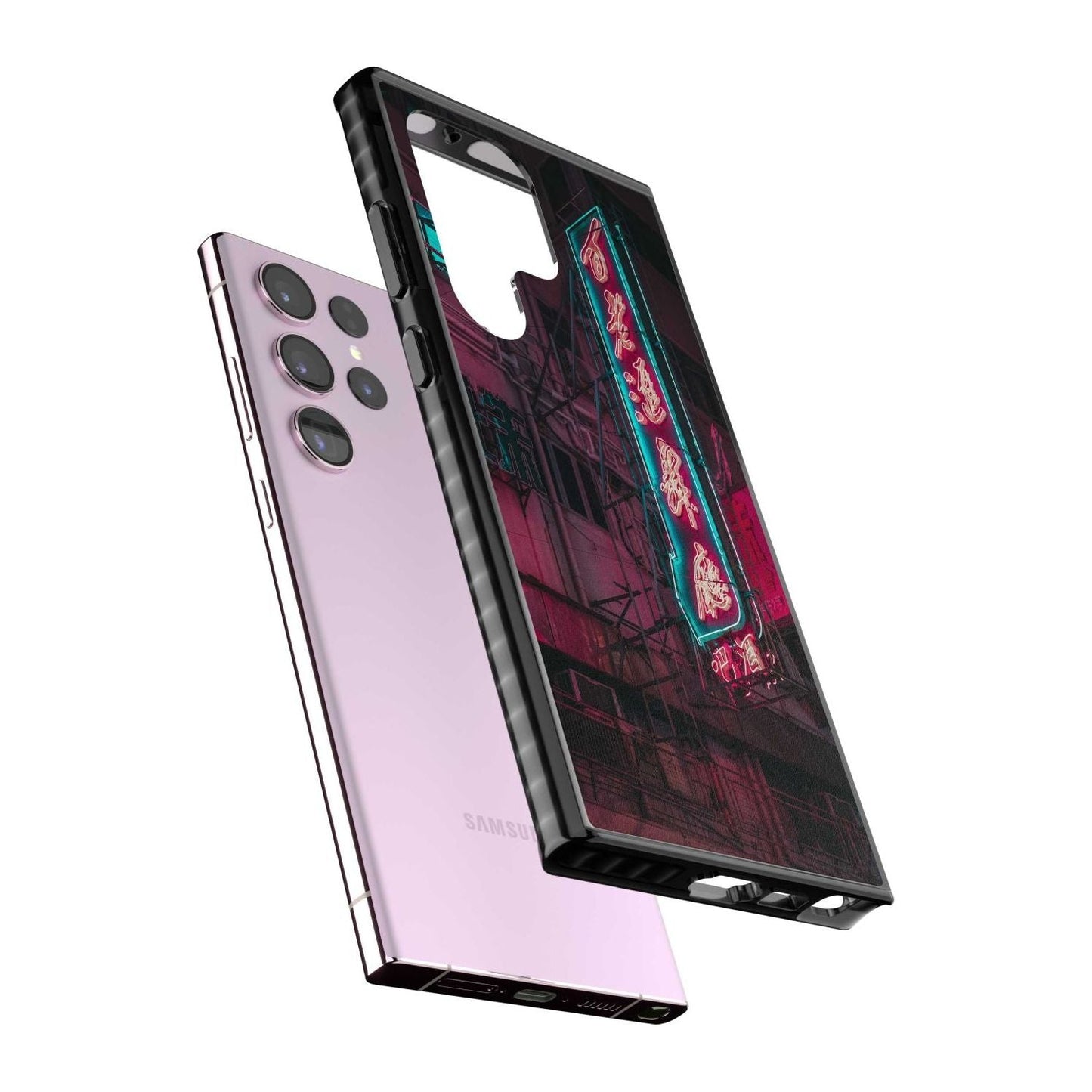 Neon-Kanji-Stadtbild