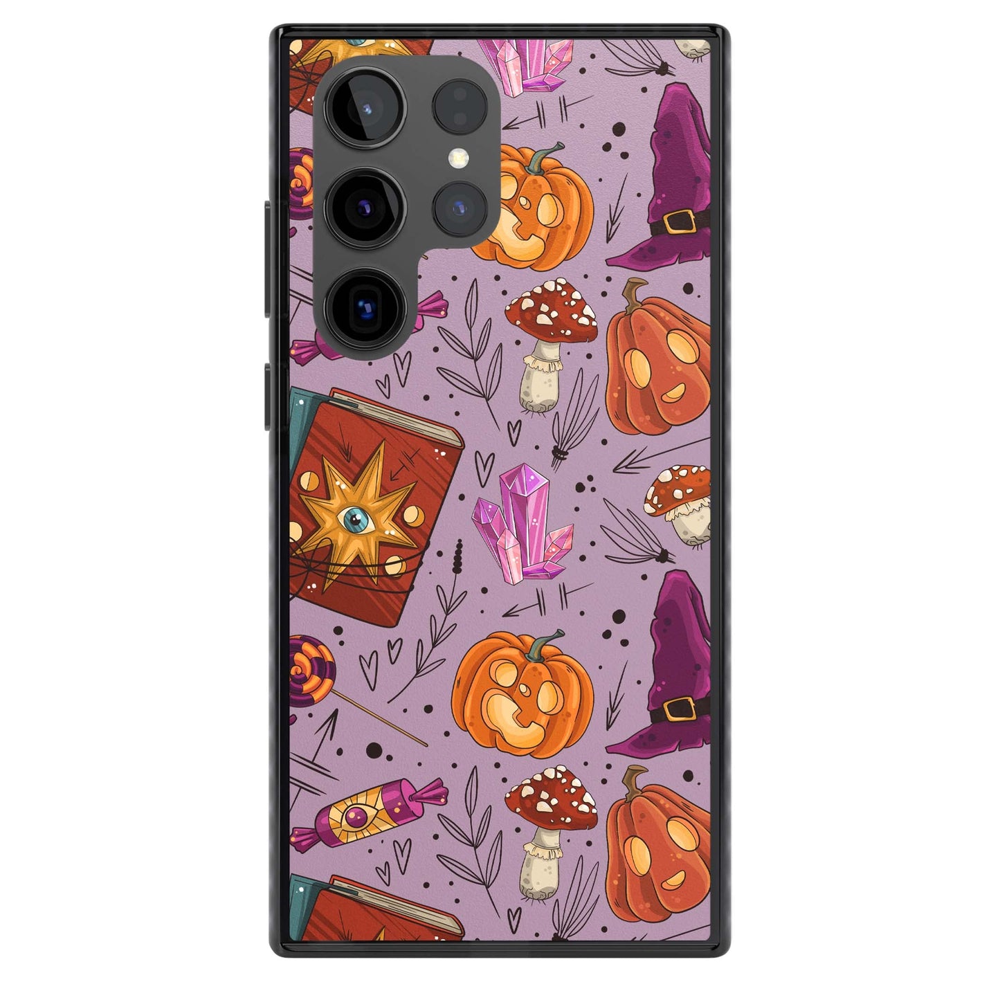 Witchy Cartoon Halloween Pattern