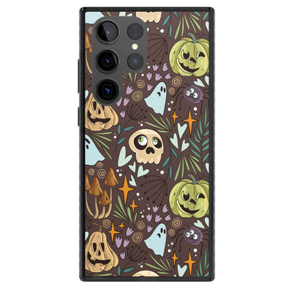 Goblincore Cartoon Halloween Pattern