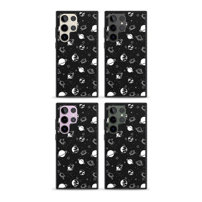 White Planets On Black