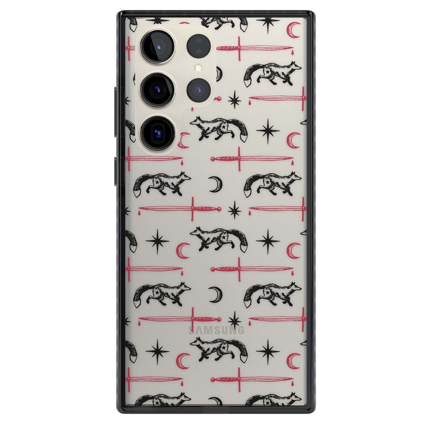 Motif renard et lame