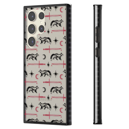 Motif renard et lame