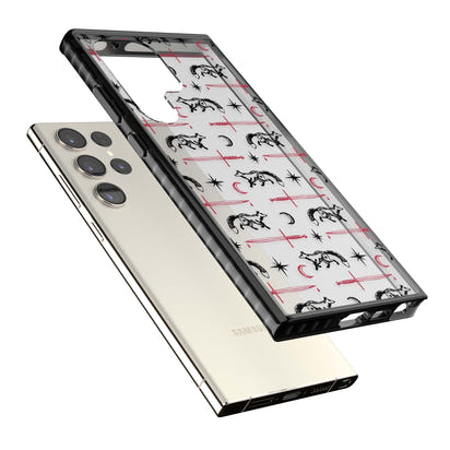 Motif renard et lame