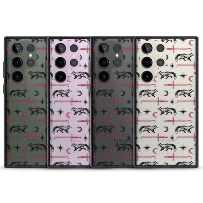 Motif renard et lame