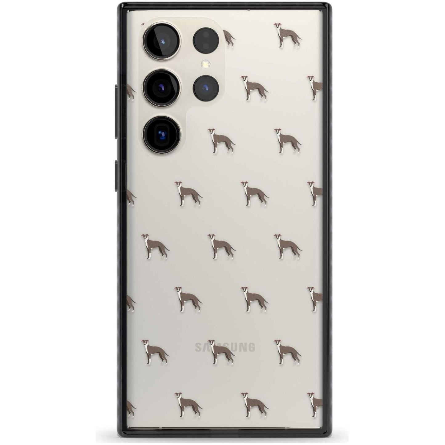 Motif de chien whippet transparent