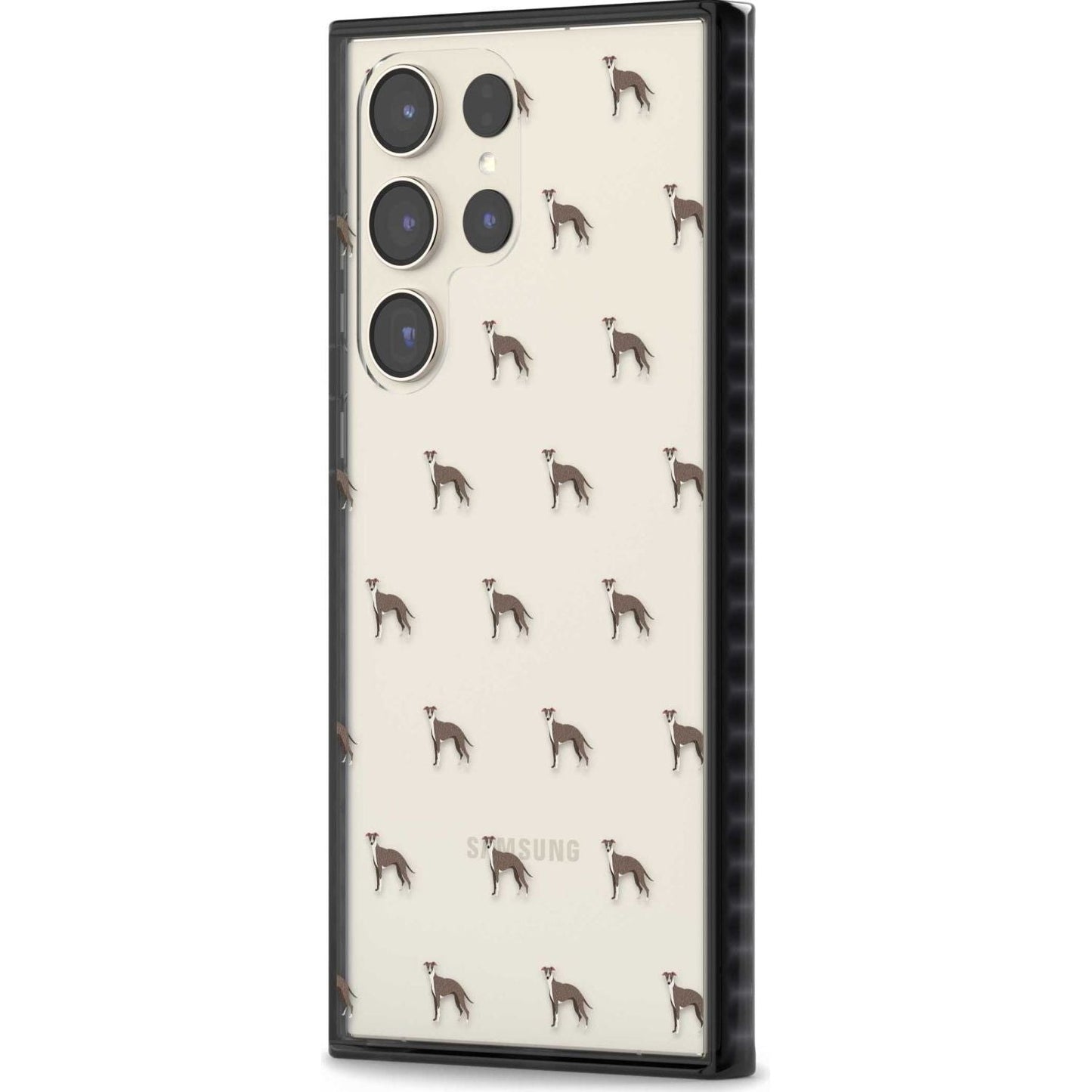 Motif de chien whippet transparent