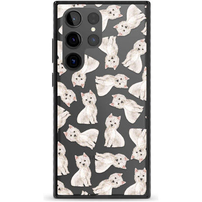 Motif de chien Westie