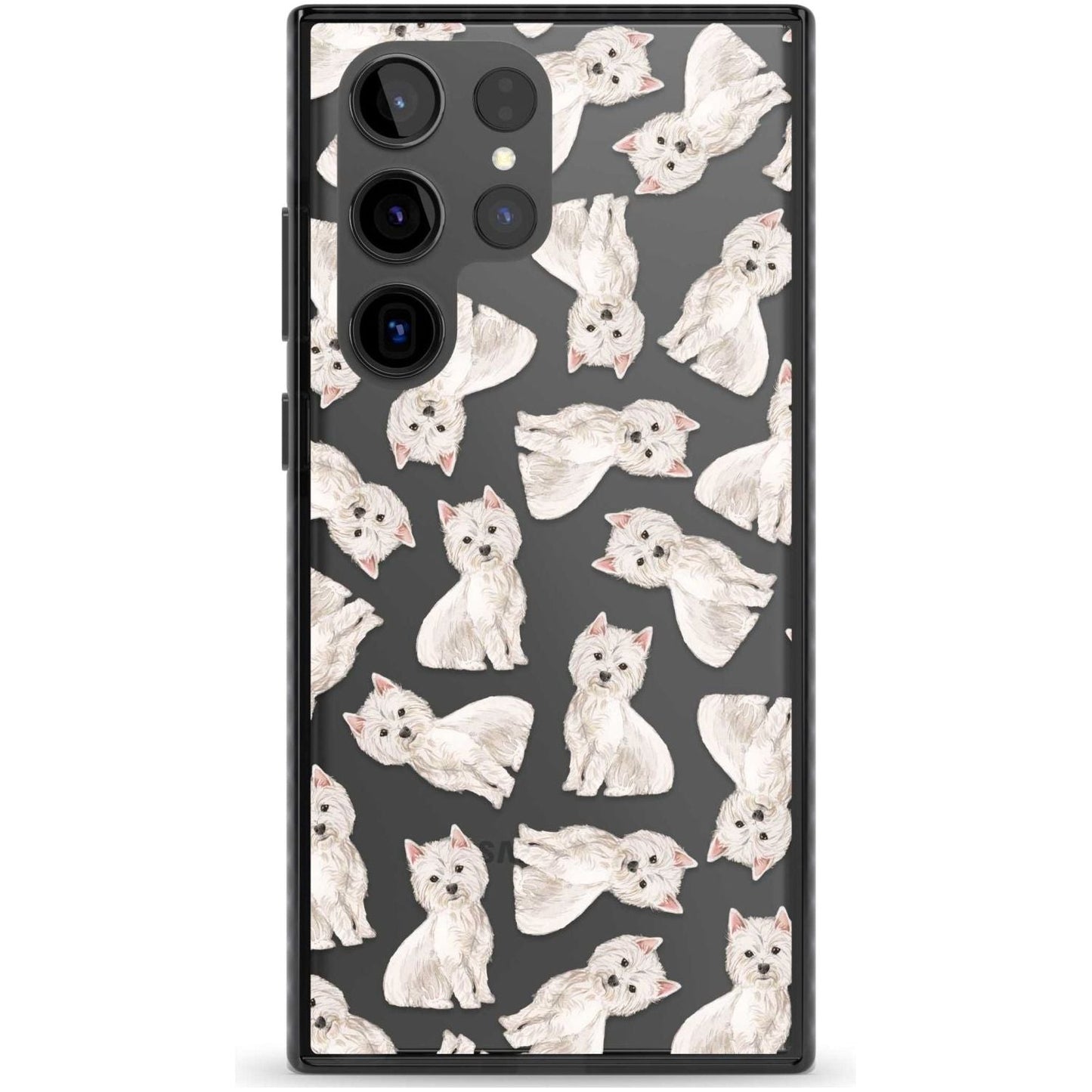 Motif de chien Westie