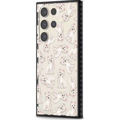 Motif de chien Westie