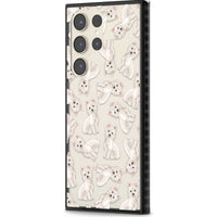 Motif de chien Westie