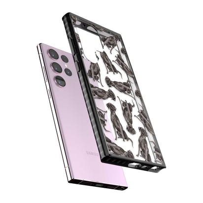 Black Labrador Watercolor Pattern