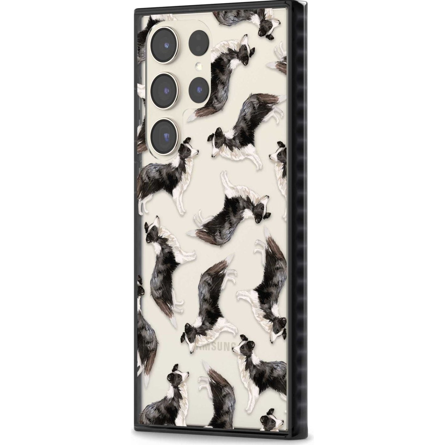 Border Collie Pattern Watercolour