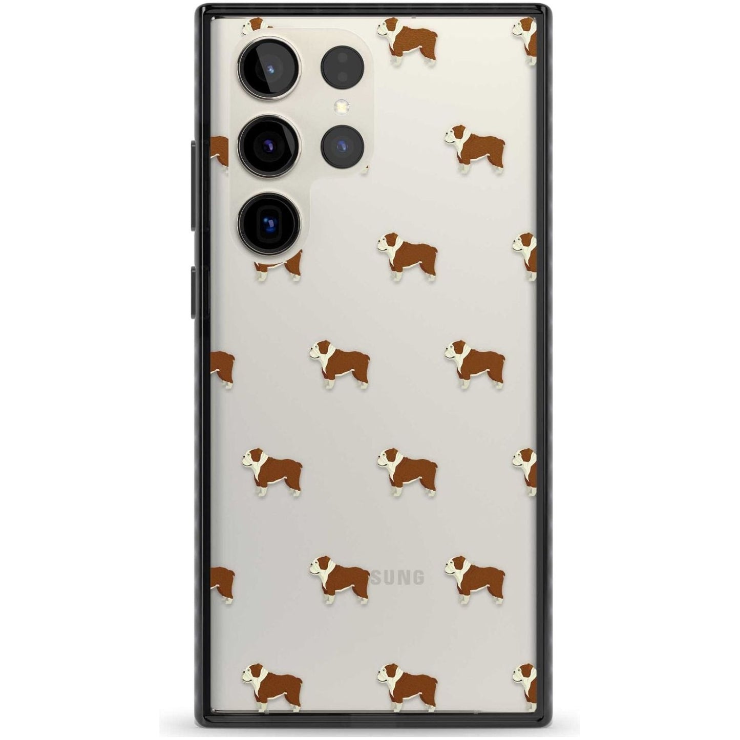 Motif bouledogue clair