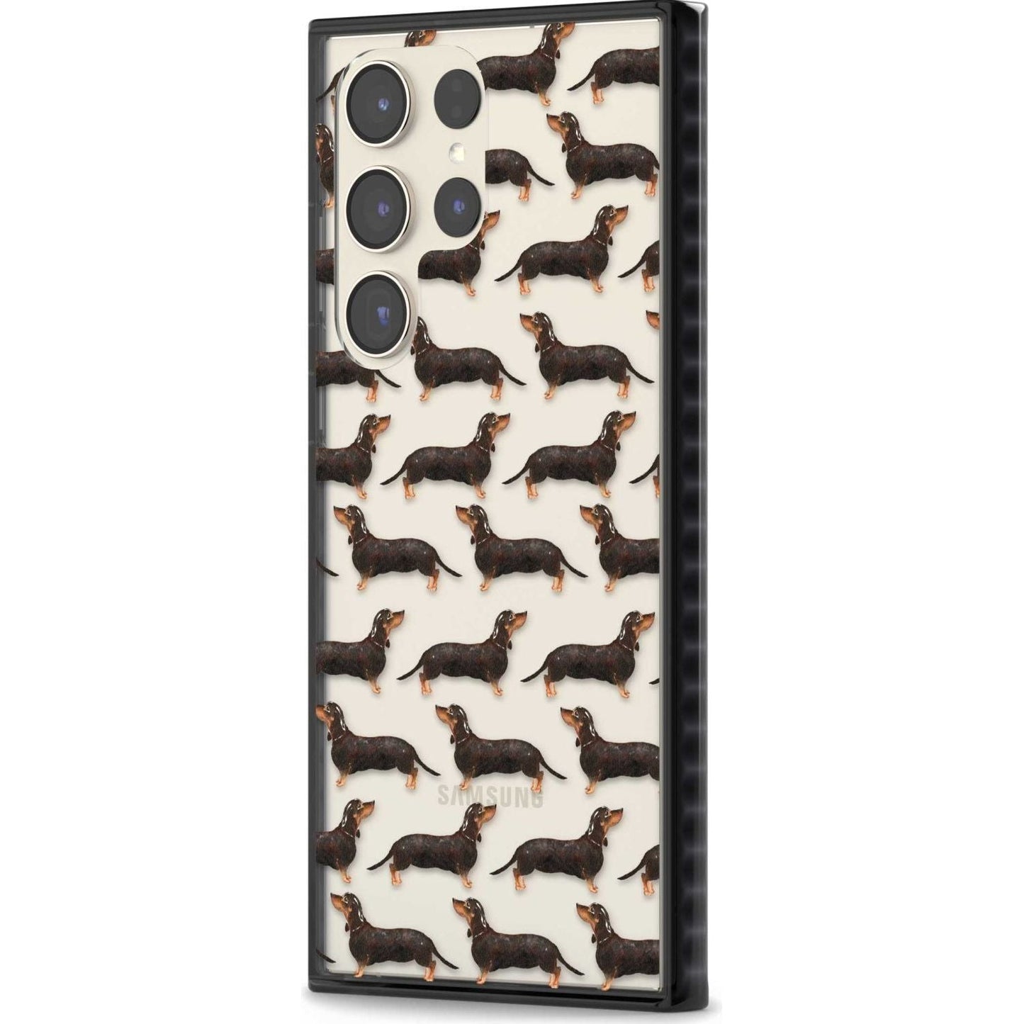 Dachshund Pattern Black Tan