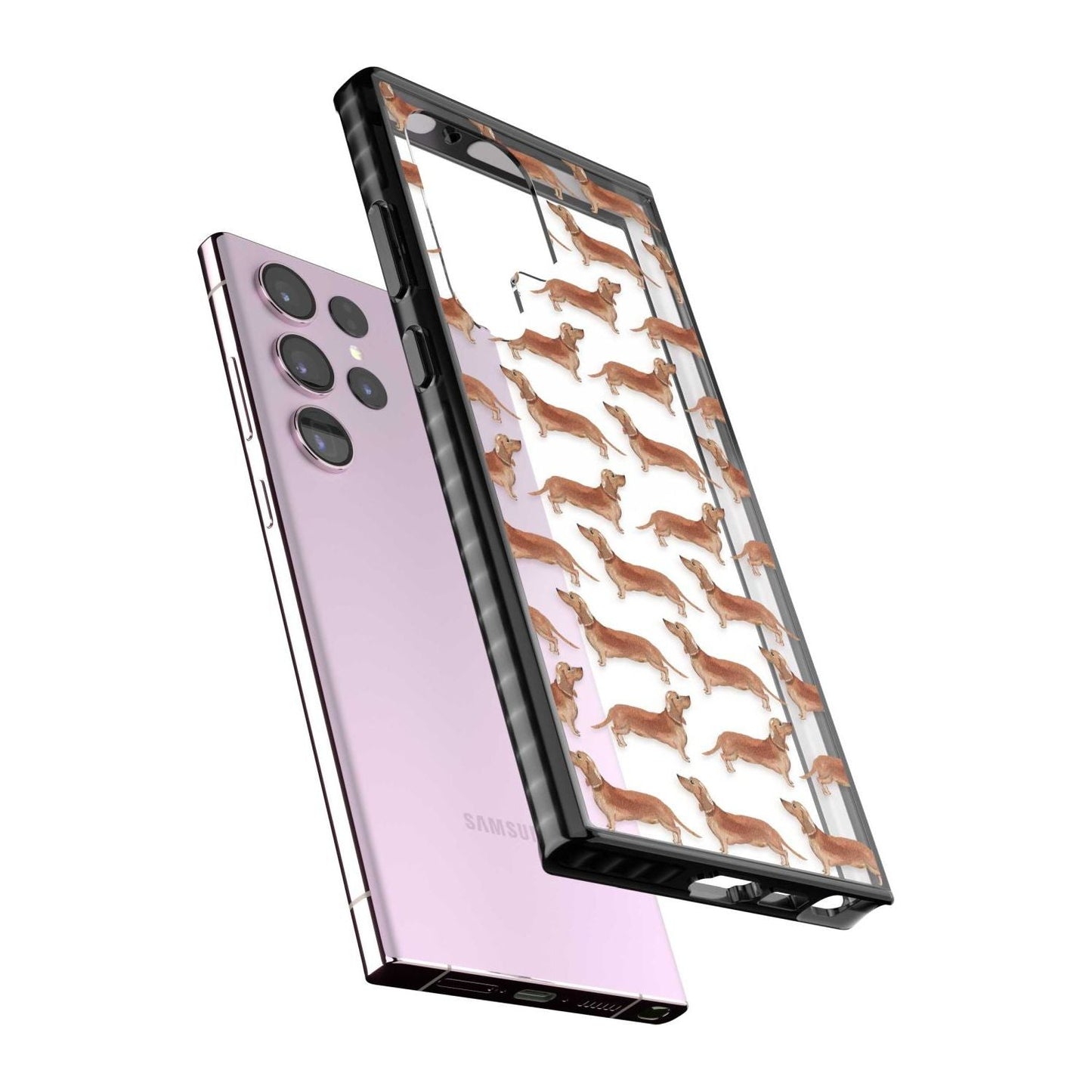 Dachshund Watercolor Dog Pattern