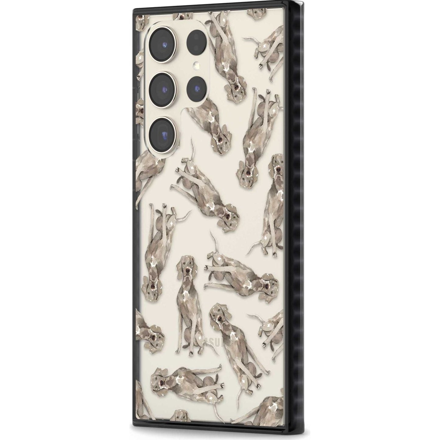 Weimaraner Watercolor Dog