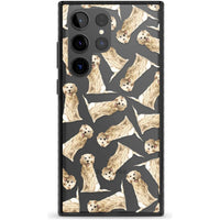 Motif aquarelle de Golden Retriever