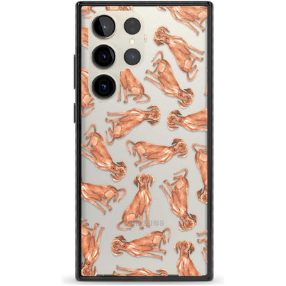 Hungarian Vizsla Watercolor Pattern