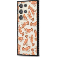 Hungarian Vizsla Watercolor Pattern