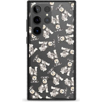 Aquarellzeichnung eines Zwergschnauzers