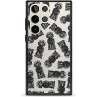 Black Cockapoo Watercolor