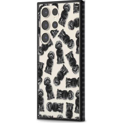 Black Cockapoo Watercolor