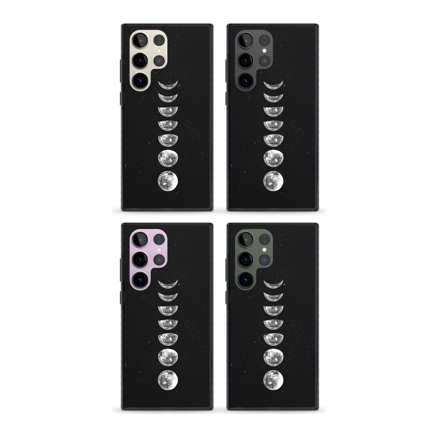 Light Watercolour Moons