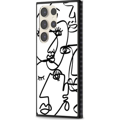 Art abstrait en noir et blanc