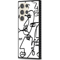 Art abstrait en noir et blanc