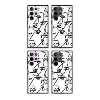 Art abstrait en noir et blanc