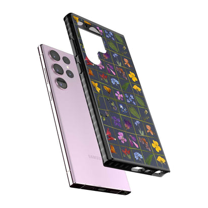 Grille de fleurs sauvages