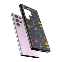 Grille de fleurs sauvages