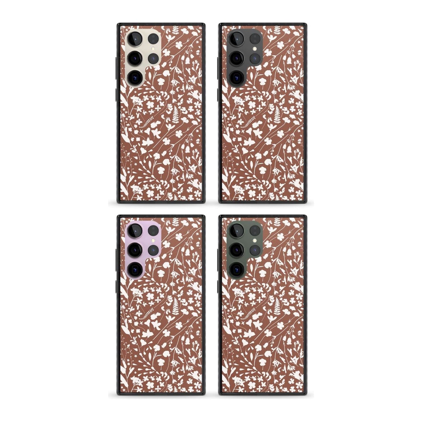 Bouquet de fleurs sauvages sur terre cuite