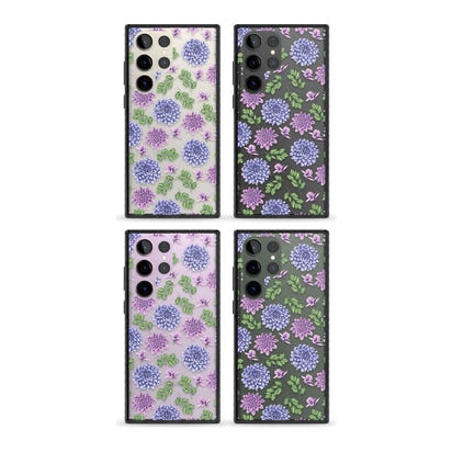 Purple Dahlias Floral