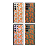 Orangefarbenes Muster