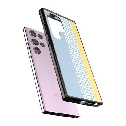 Abstract Grid Blue & Yellow