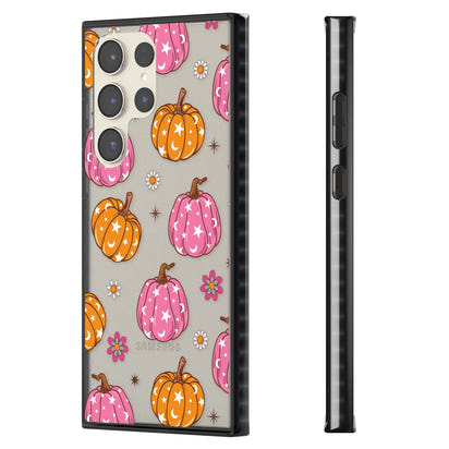 Motif de citrouilles Fleurs et Étoiles