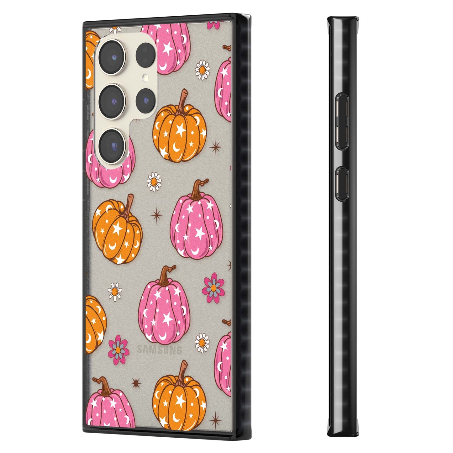 Motif de citrouilles Fleurs et Étoiles