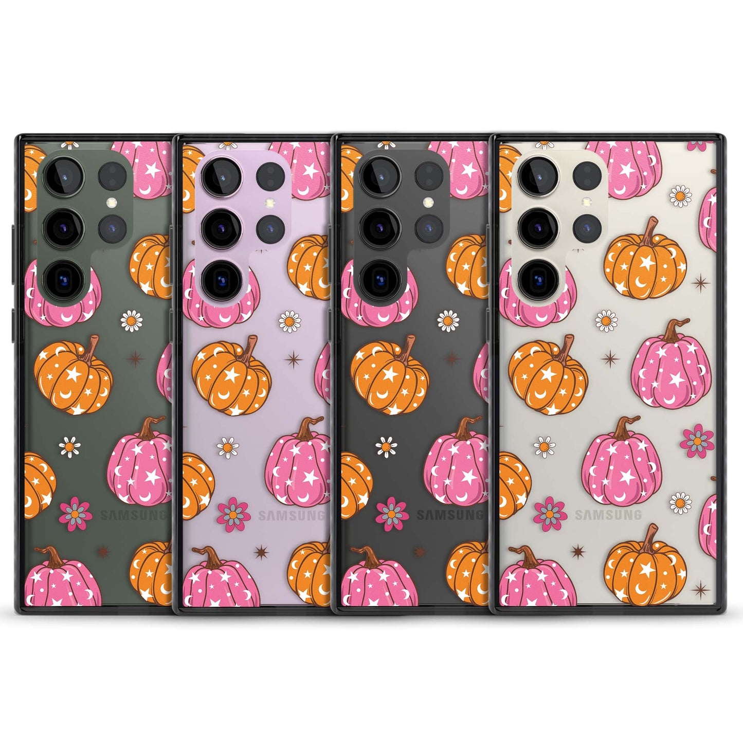 Motif de citrouilles Fleurs et Étoiles