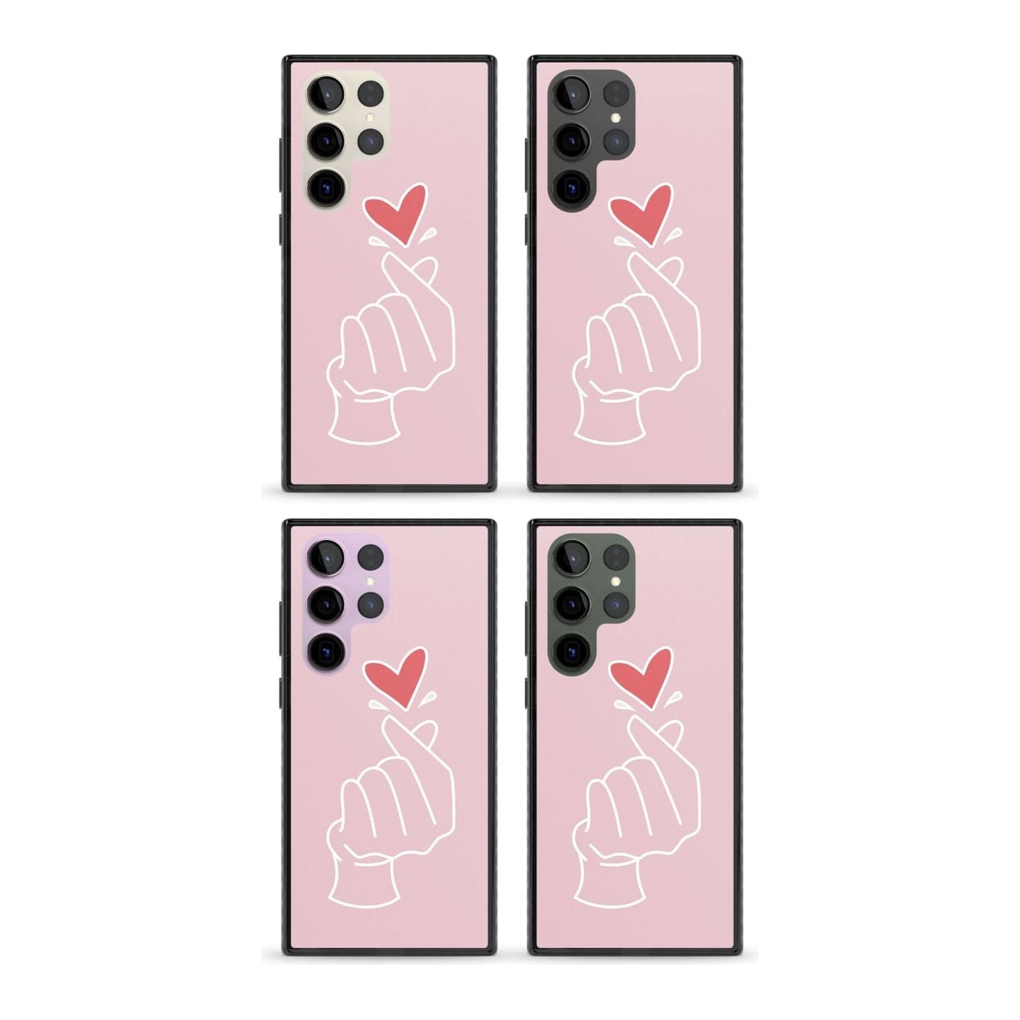 Pink Heart Hand
